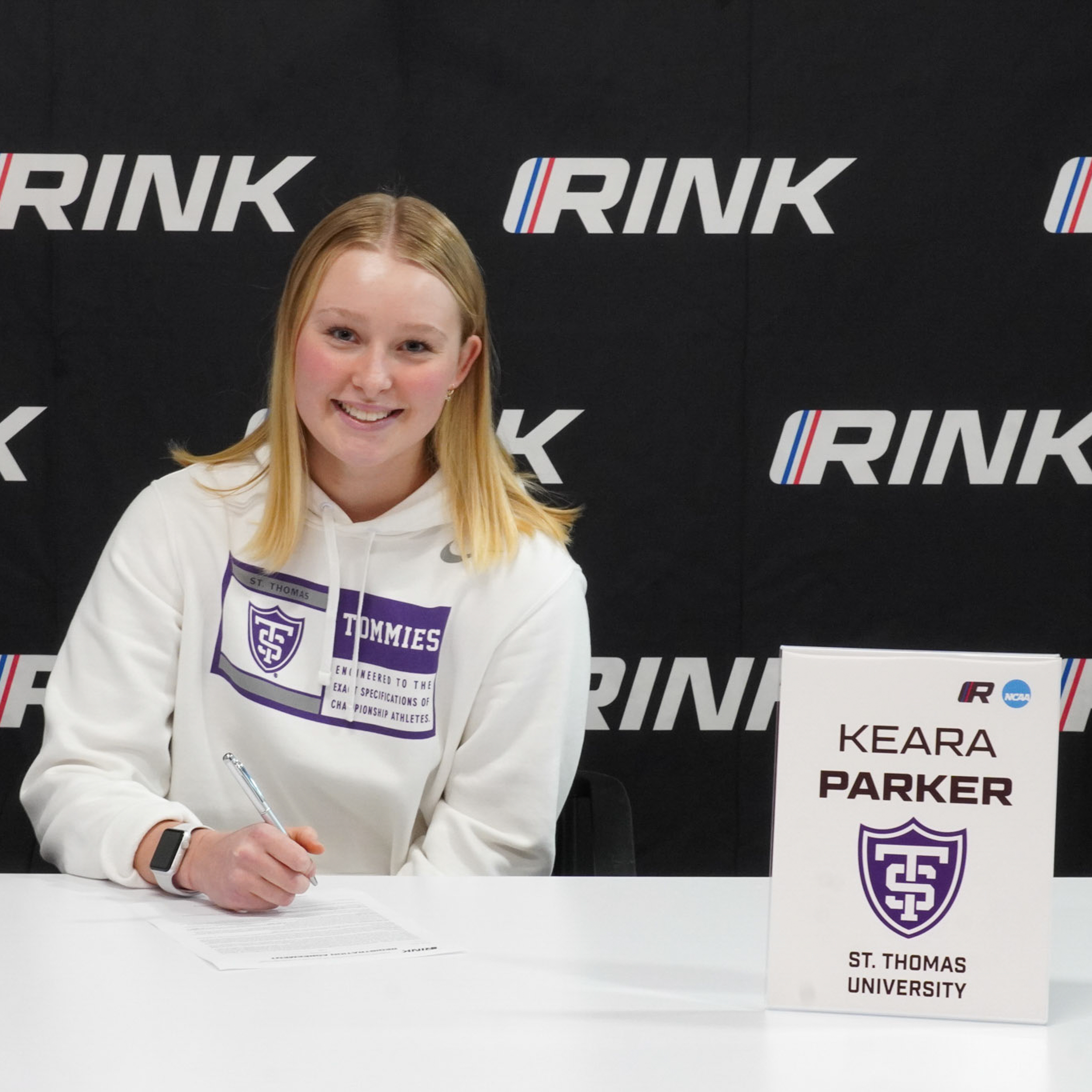 Maya Serdachny Female Hockey Player Shot