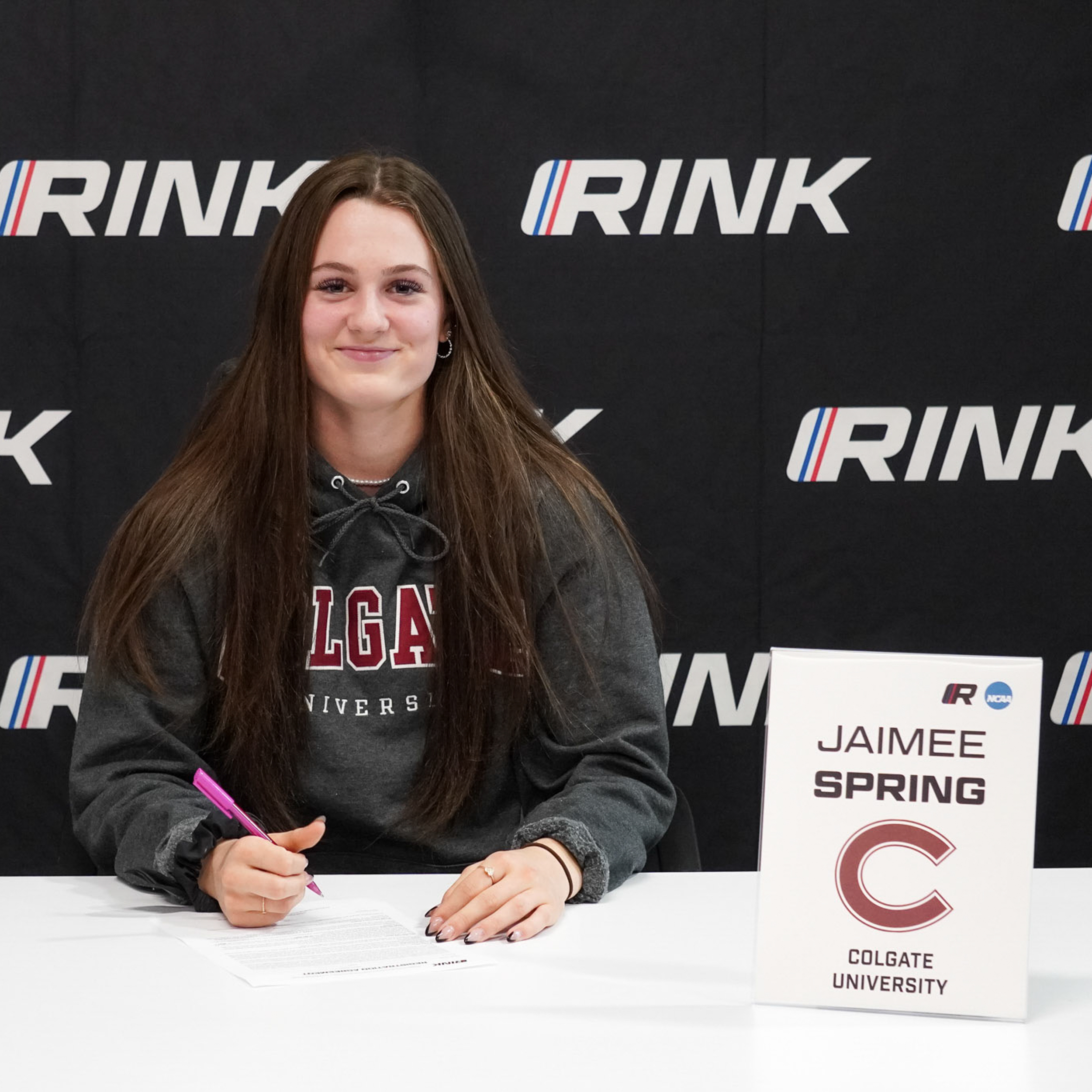 Maya Serdachny Female Hockey Player Shot